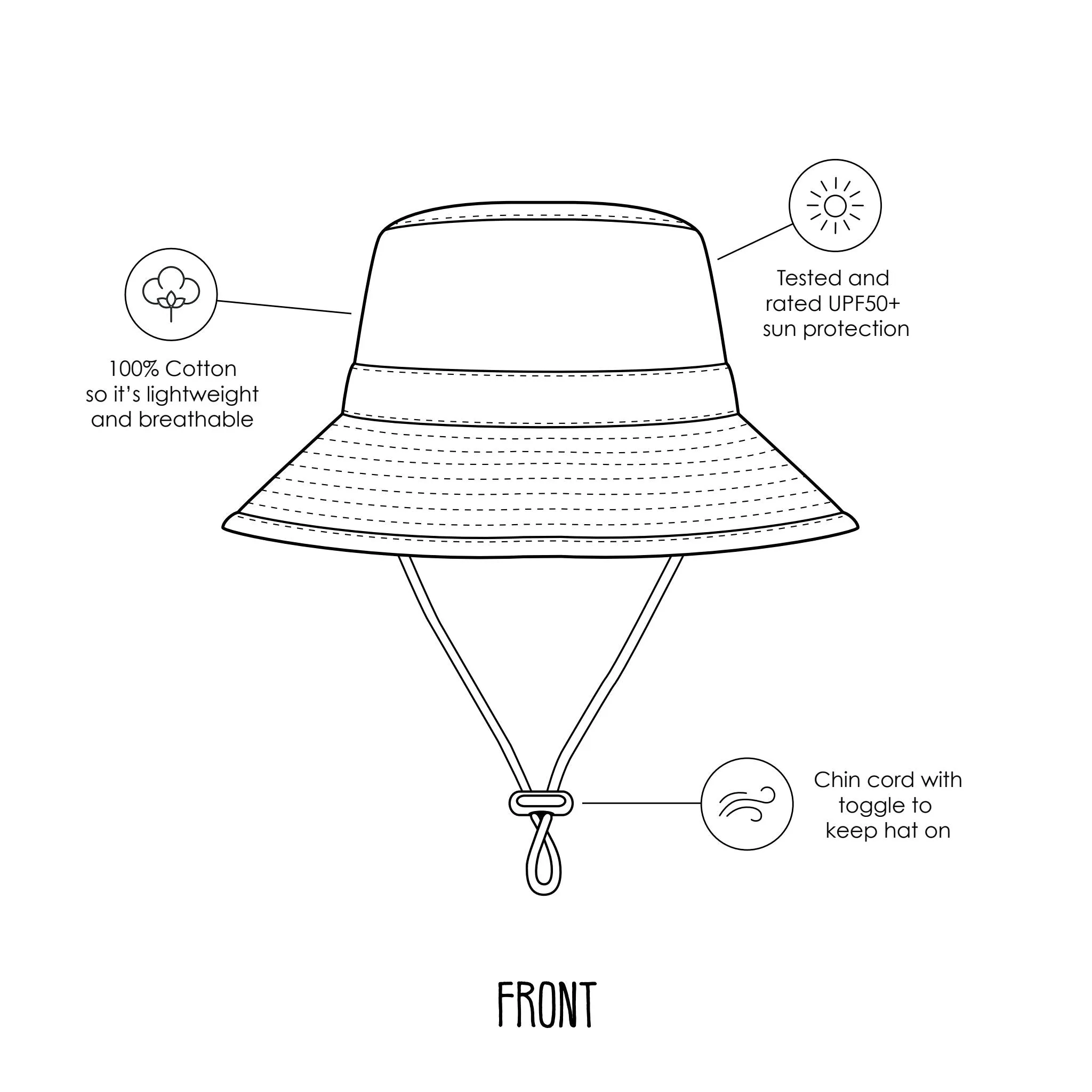 Safari Wide Brim Bucket Hat