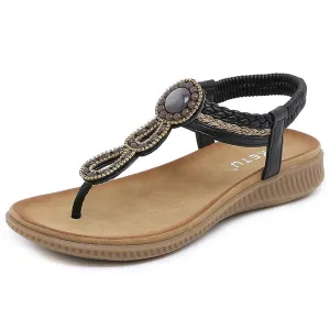 Sandals Women Weave Beach Shoes Flip Flops