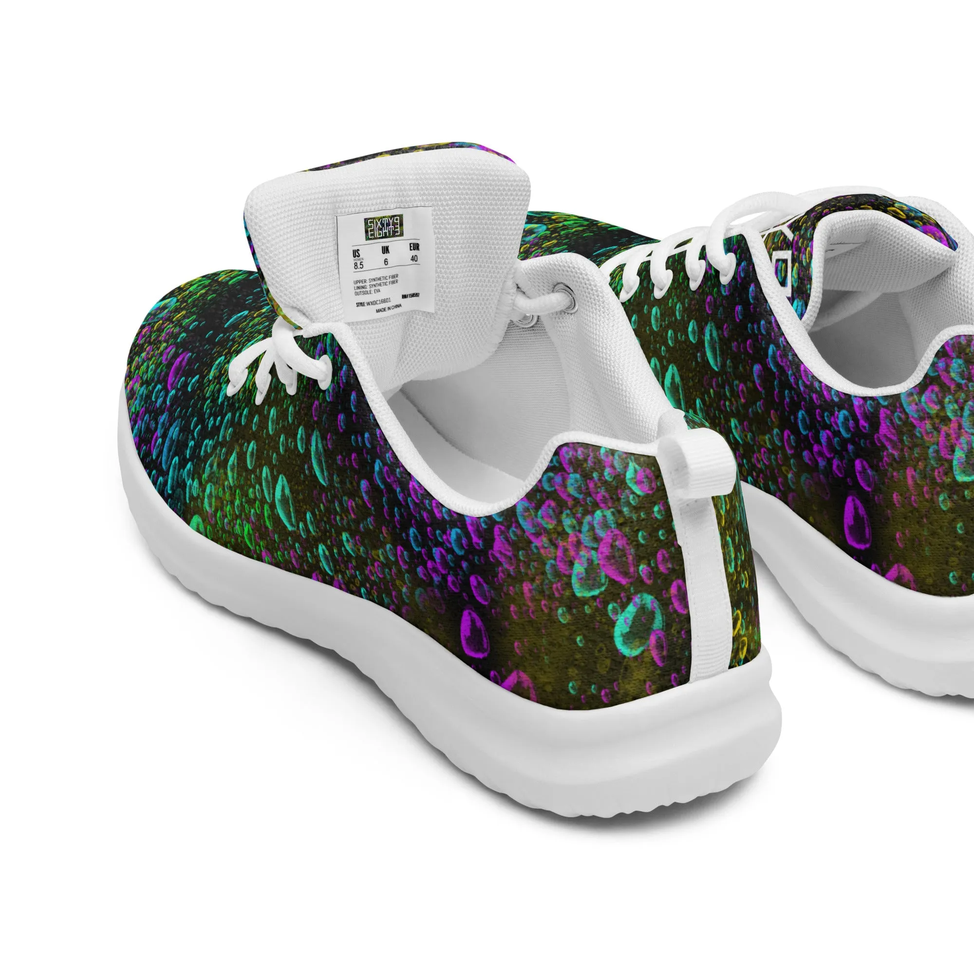 Sixty Eight 93 Logo White Splash #1 Women’s Athletic Shoes
