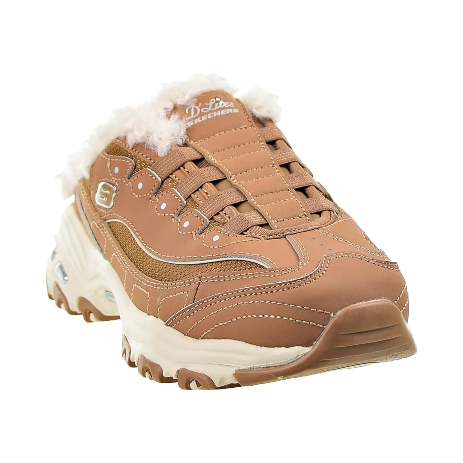 Skechers D'Lites Comfy Step Slip-On Women's Shoes Brown