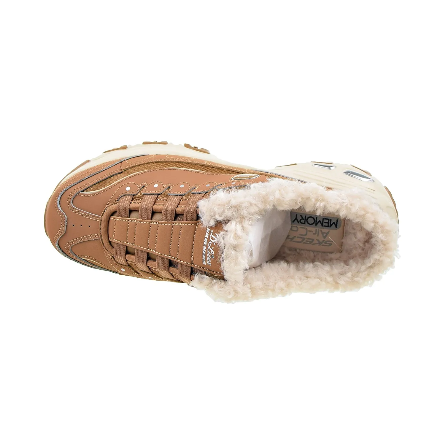 Skechers D'Lites Comfy Step Slip-On Women's Shoes Brown