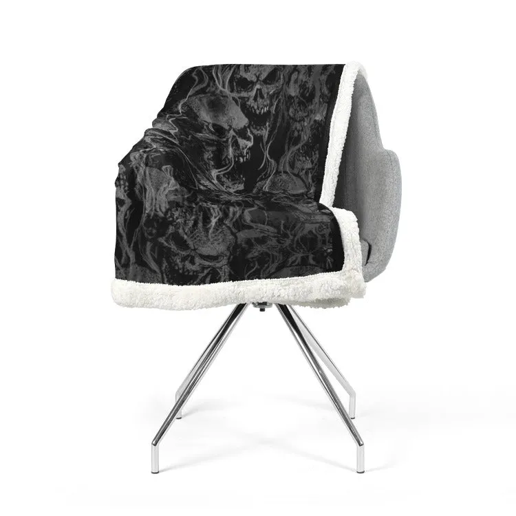 Smoke Skull Dark Version Super Soft Plush Blanket