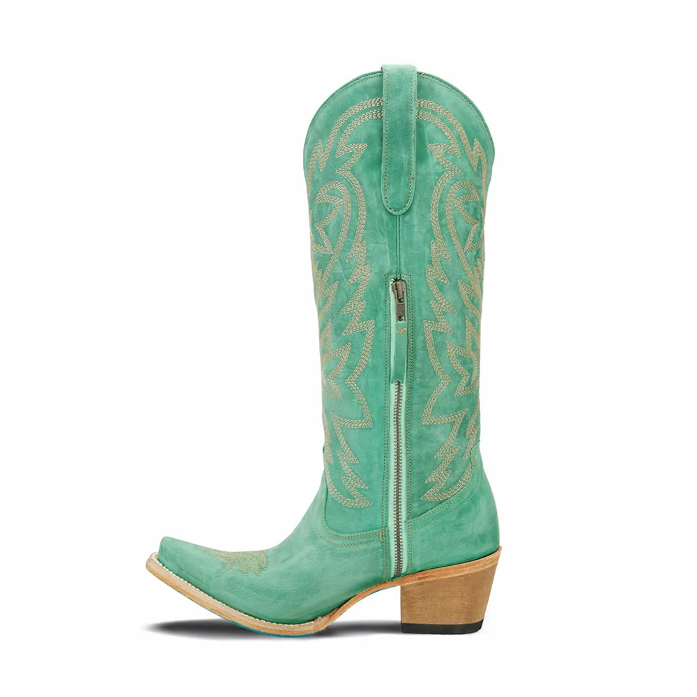 Smokeshow Embroidered Snip Toe Zippered Cowboy Boots