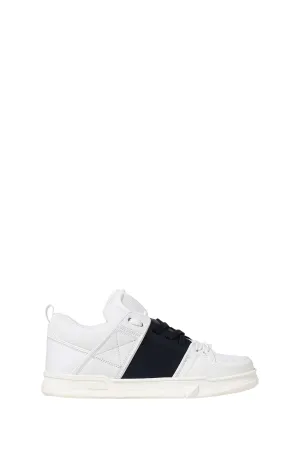 Sneaker Open Skate in Pelle Bianca e Nera