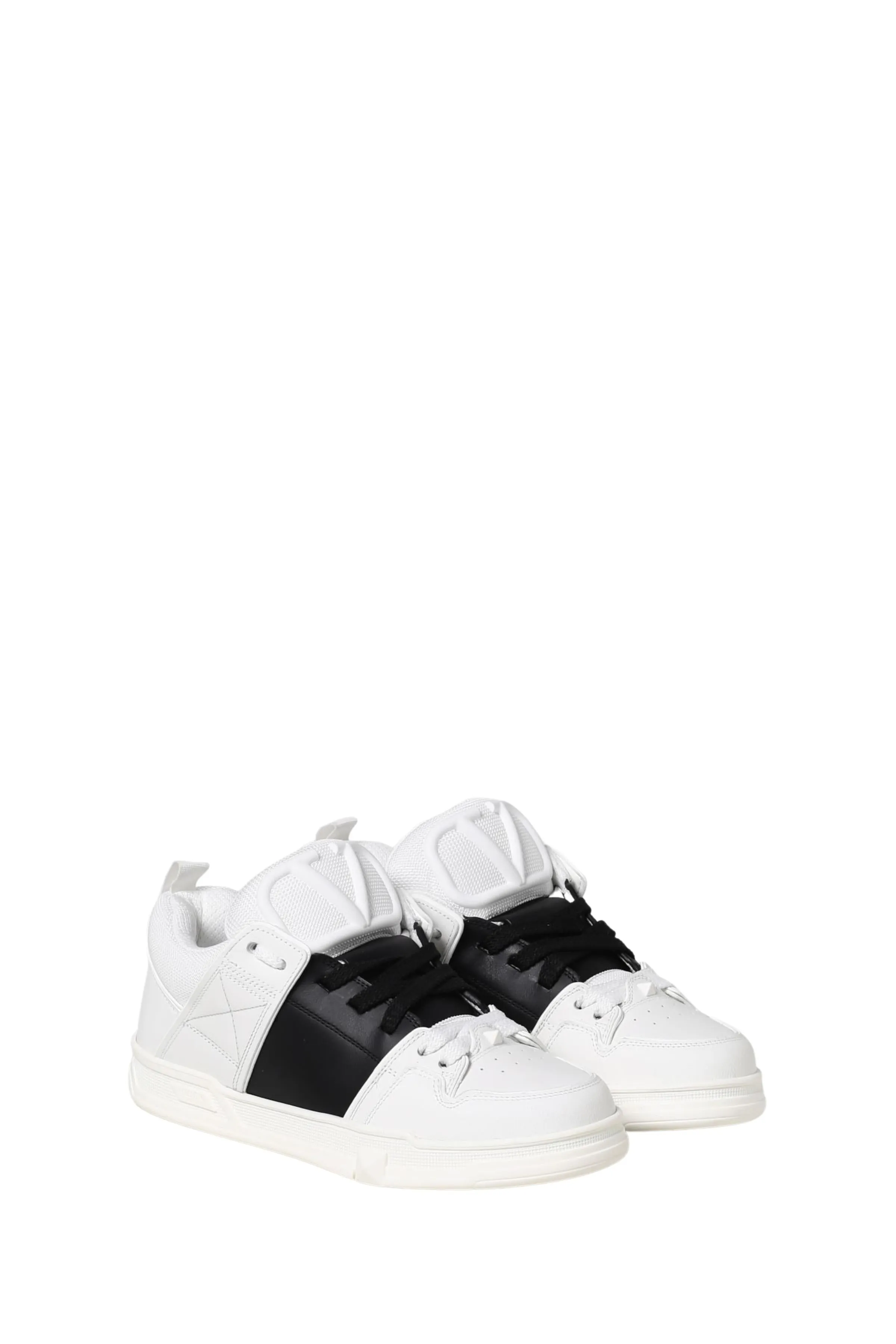 Sneaker Open Skate in Pelle Bianca e Nera