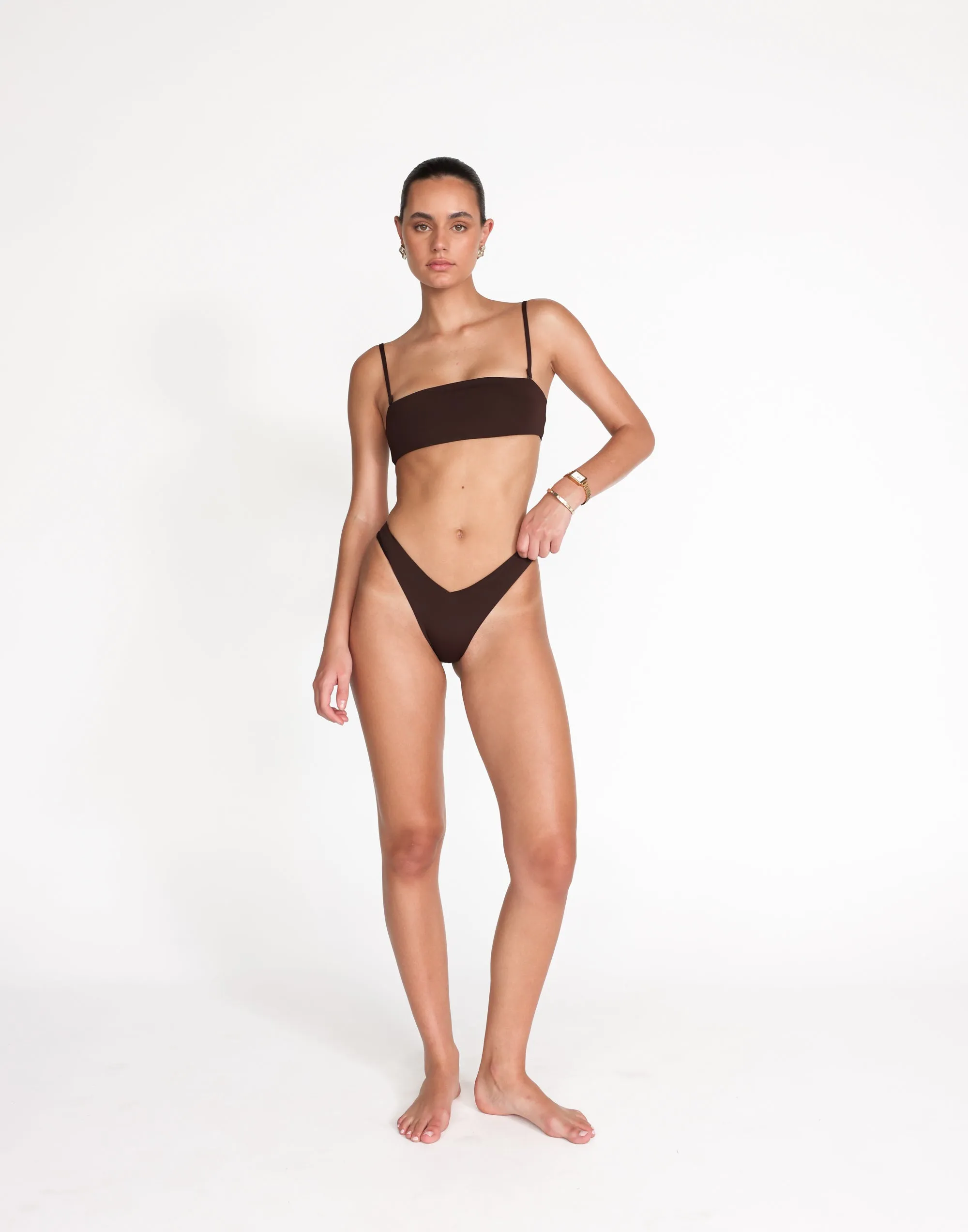 Soraya Bikini Bottoms (Chocolate)