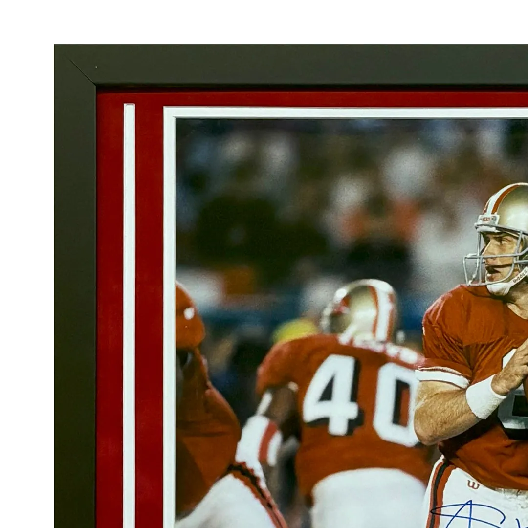 Steve Young Hand Signed & Framed San Francisco 49ers 16x20 Football Photo