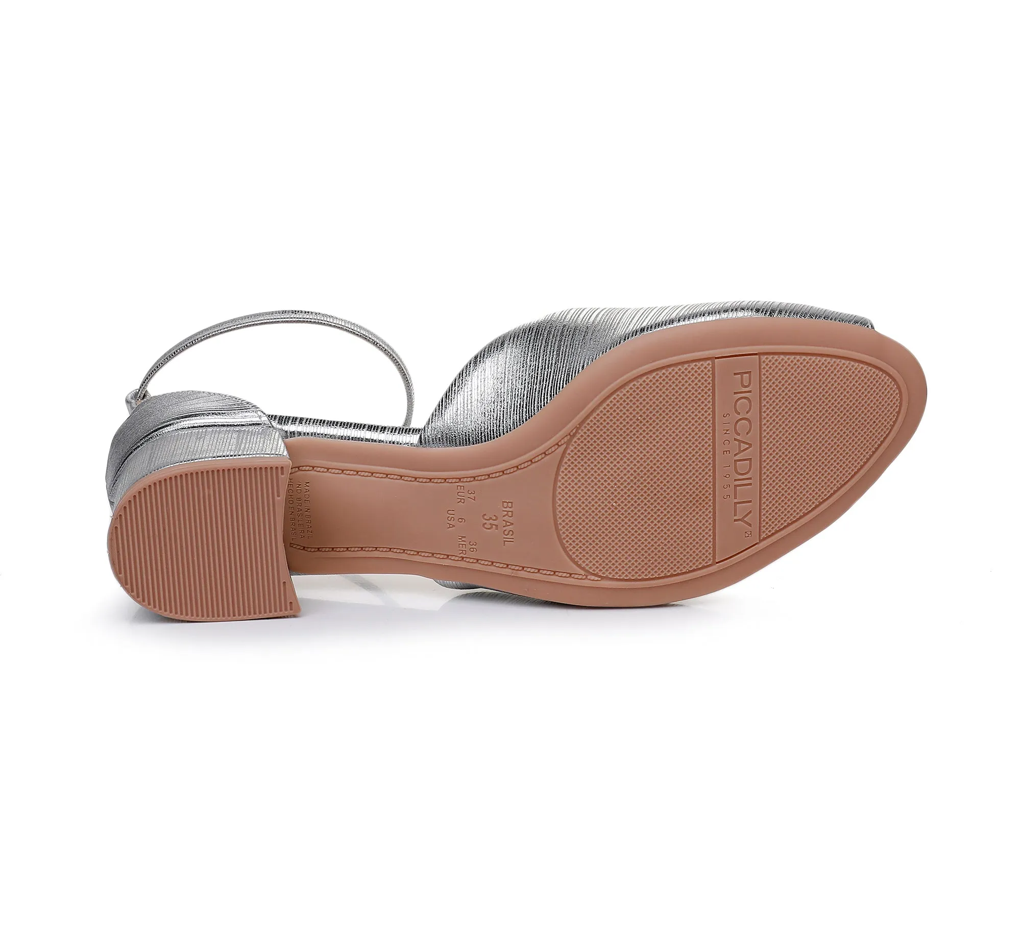 Urban Breeze Block Heel Sandals - Silver (114.045)