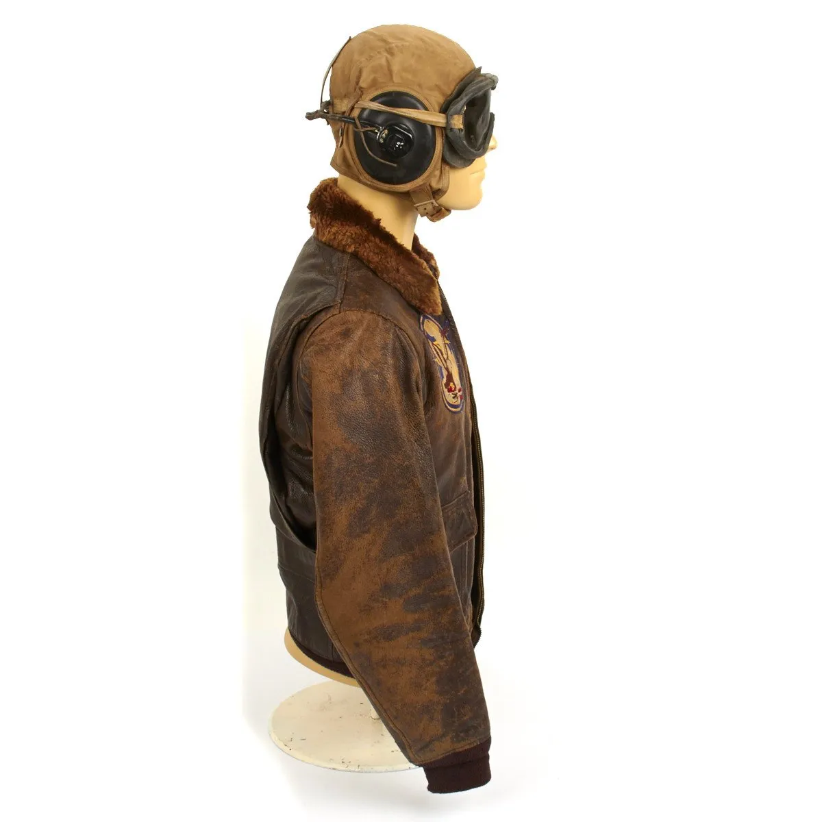 U.S. WWII Naval Aviator Named Grouping of Lieutenant Commander with M422A Flight Jacket