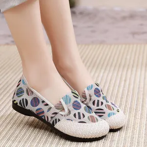 Vanccy Weaving Breathable Loafers  Comfortable Walking Casual Flats Shoes WF09