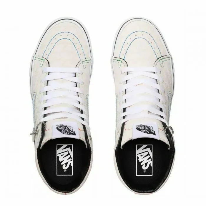 VANS SK8-Hi Emboss VN0A4U3CXGH1 Men's White Suede Athletic Shoes FB159