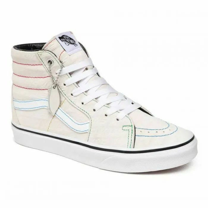 VANS SK8-Hi Emboss VN0A4U3CXGH1 Men's White Suede Athletic Shoes FB159