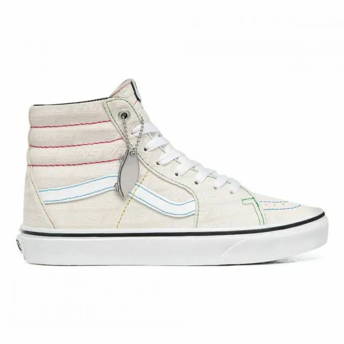 VANS SK8-Hi Emboss VN0A4U3CXGH1 Men's White Suede Athletic Shoes FB159