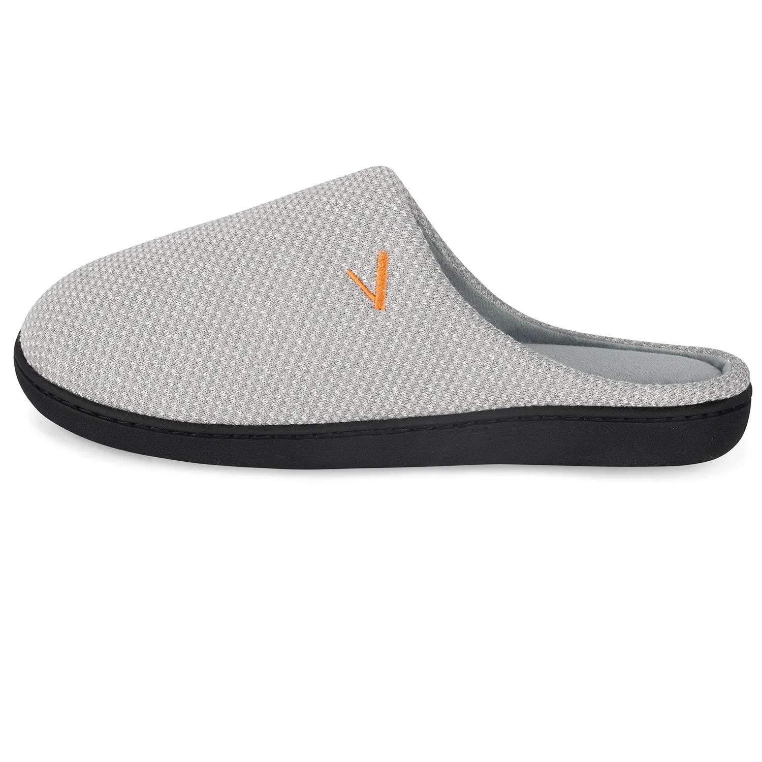 VONMAY Men's Slippers Two-Tone Cozy House Shoes Open Back Memory Foam Slippers Indoor Outdoor
