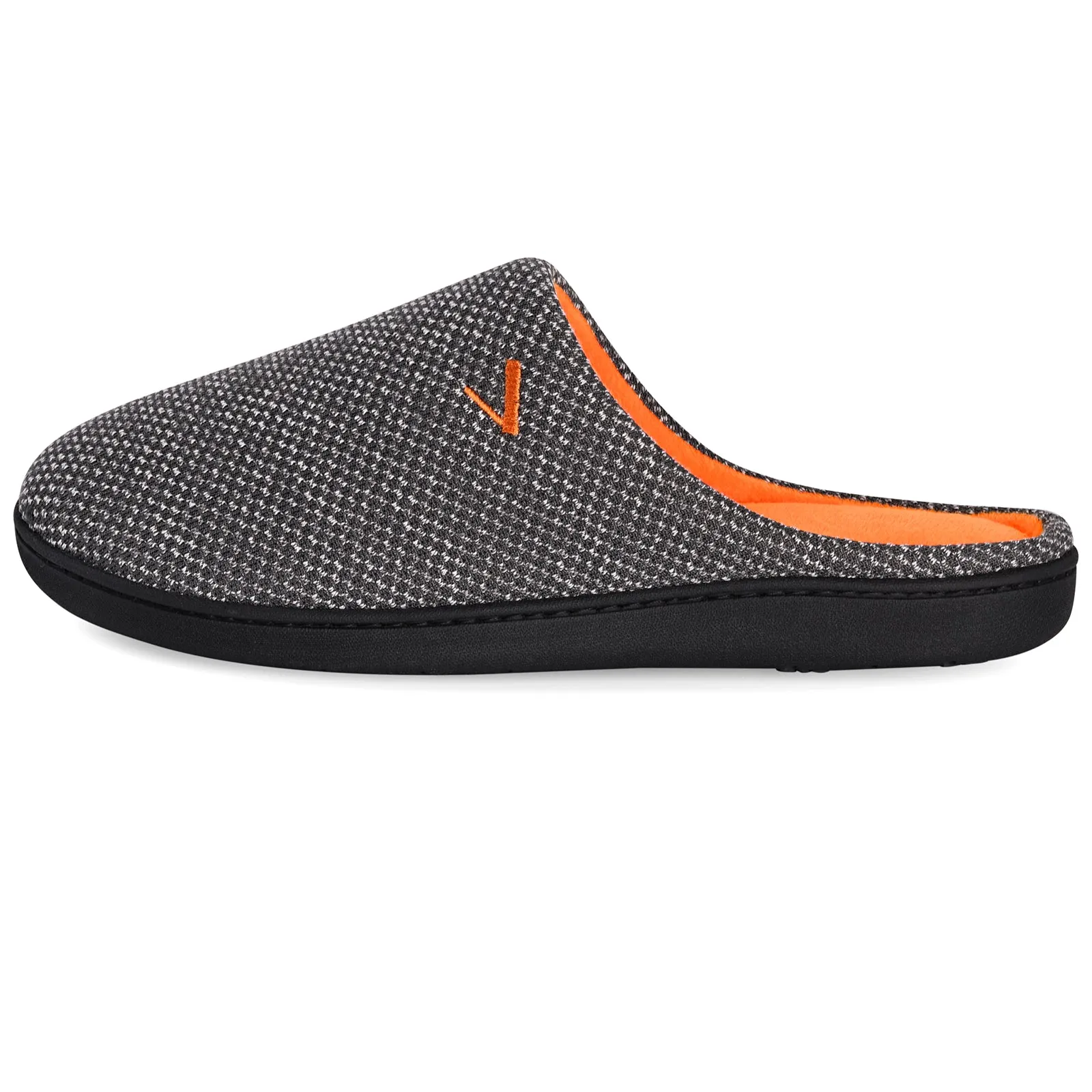 VONMAY Men's Slippers Two-Tone Cozy House Shoes Open Back Memory Foam Slippers Indoor Outdoor