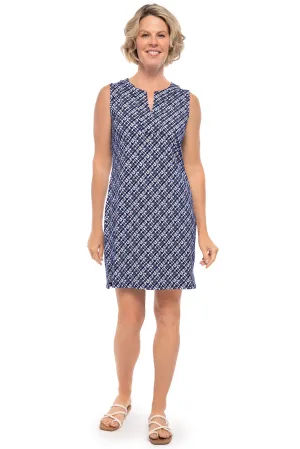 Women's Oceanside Tank Dress  |  Navy Gulf Stream Stripe