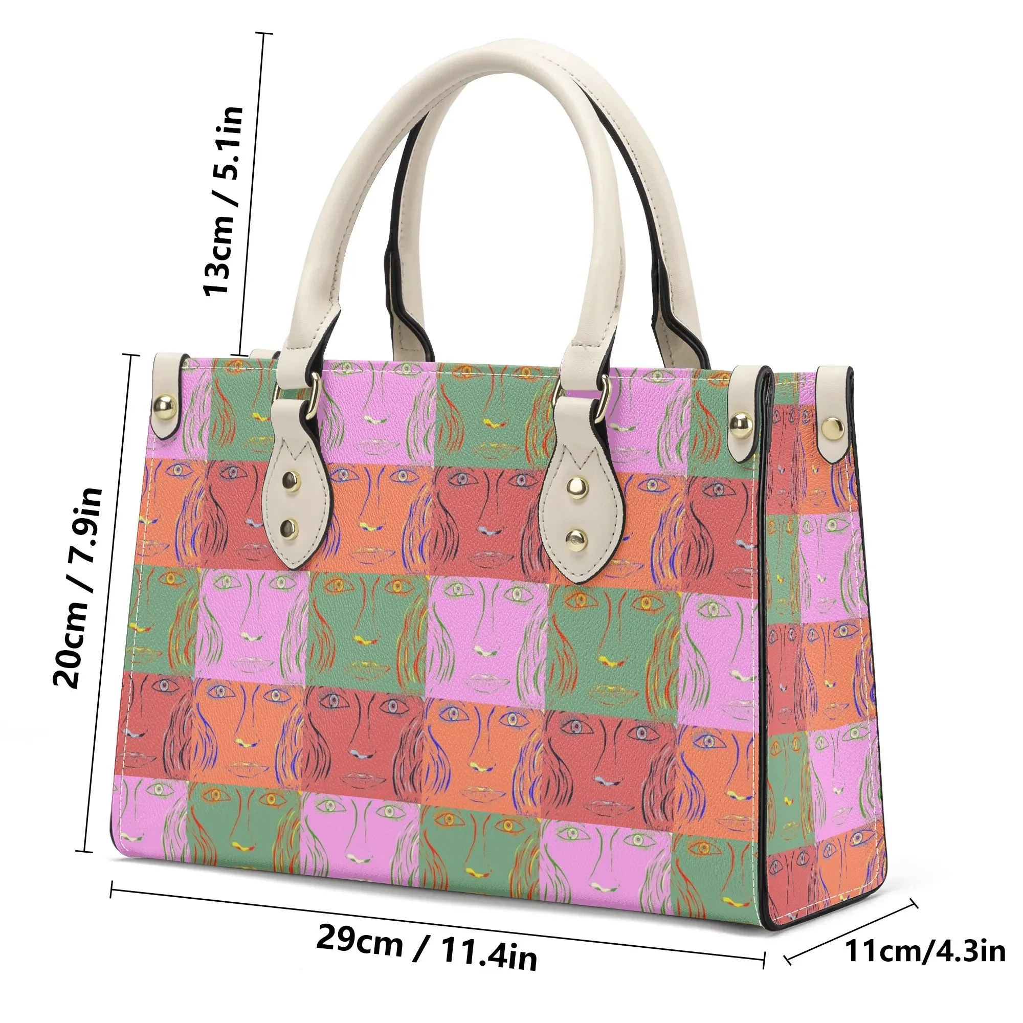 Womens PU Handbag - Woman Goes Pop!  - Designed by Concordia