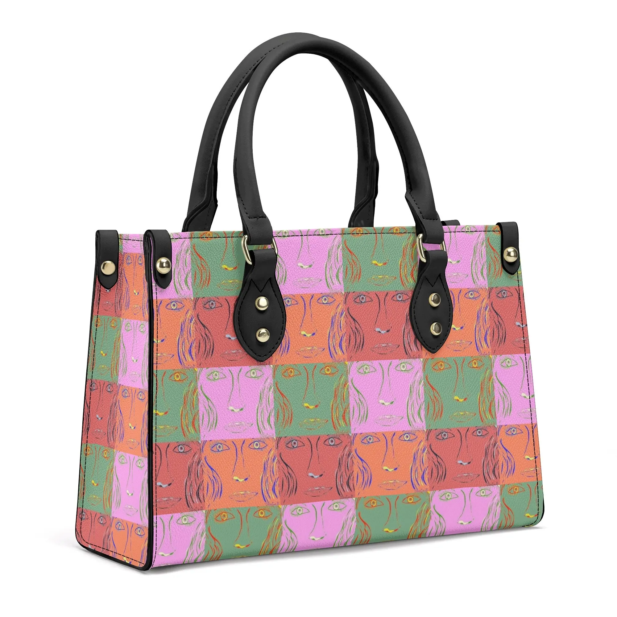 Womens PU Handbag - Woman Goes Pop!  - Designed by Concordia