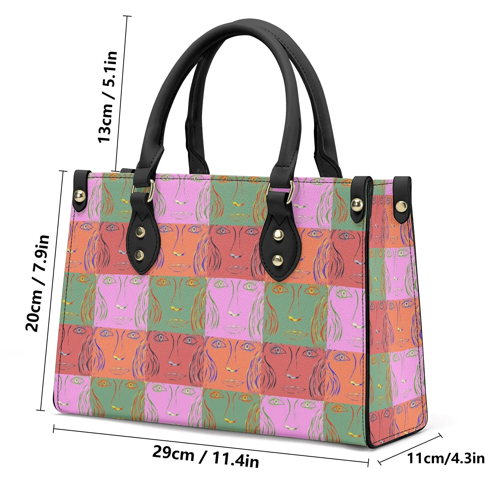 Womens PU Handbag - Woman Goes Pop!  - Designed by Concordia