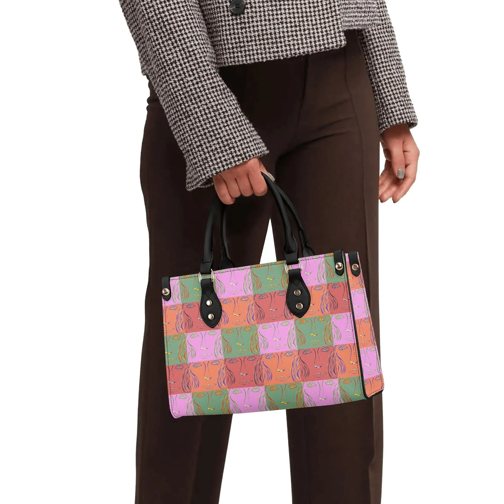 Womens PU Handbag - Woman Goes Pop!  - Designed by Concordia