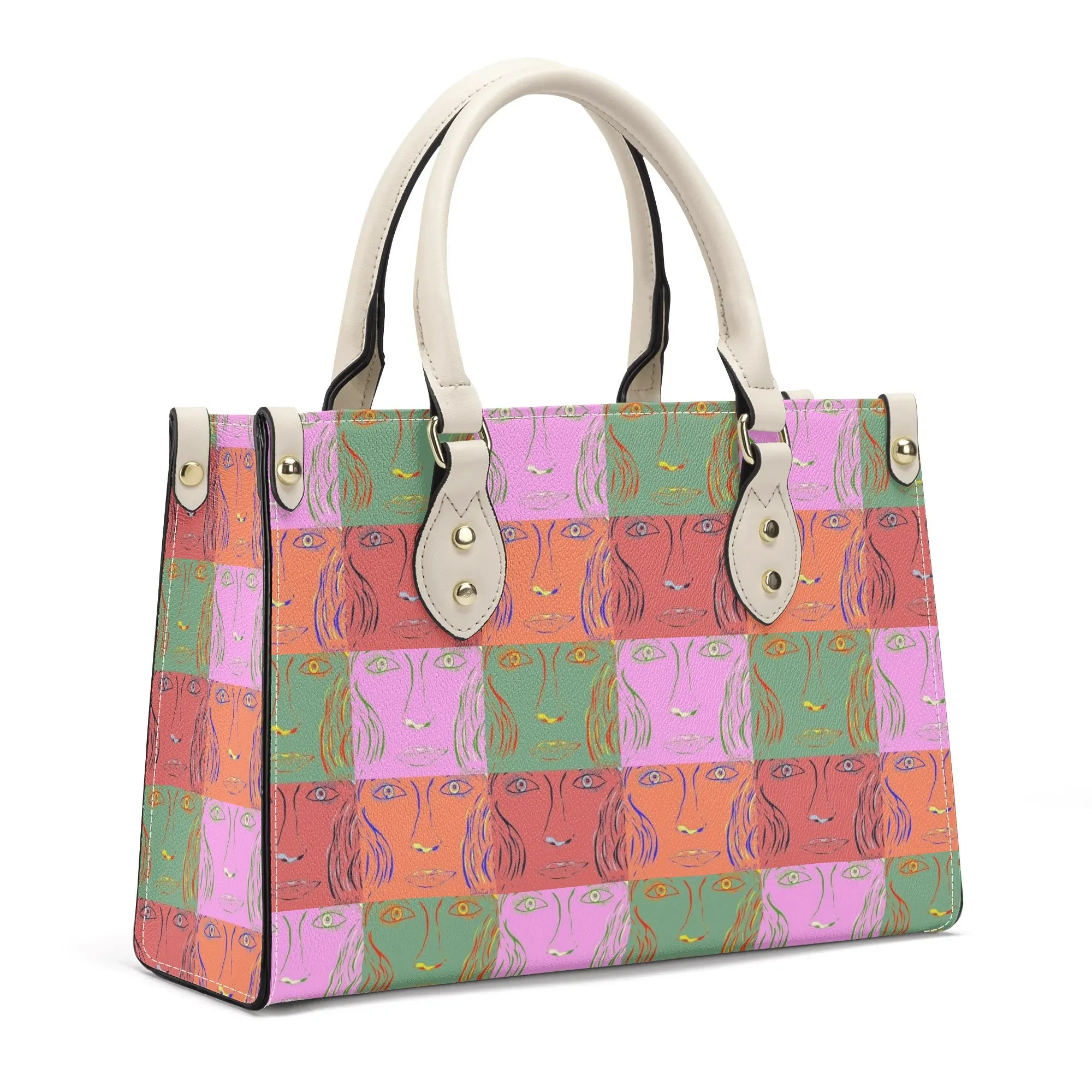 Womens PU Handbag - Woman Goes Pop!  - Designed by Concordia