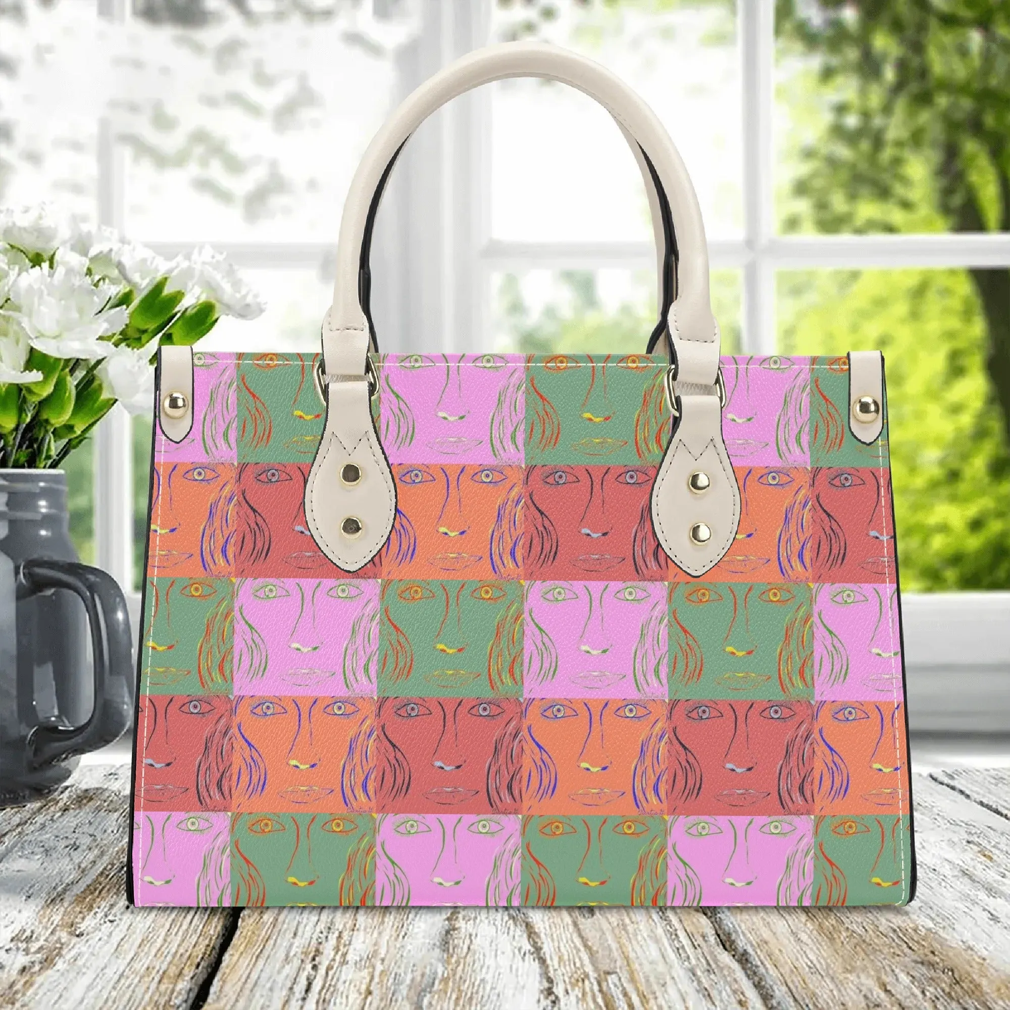 Womens PU Handbag - Woman Goes Pop!  - Designed by Concordia
