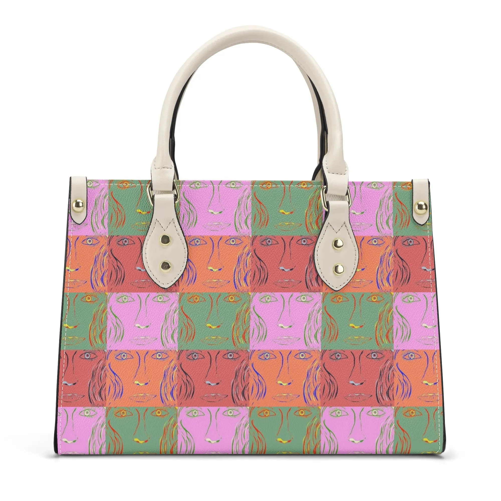Womens PU Handbag - Woman Goes Pop!  - Designed by Concordia