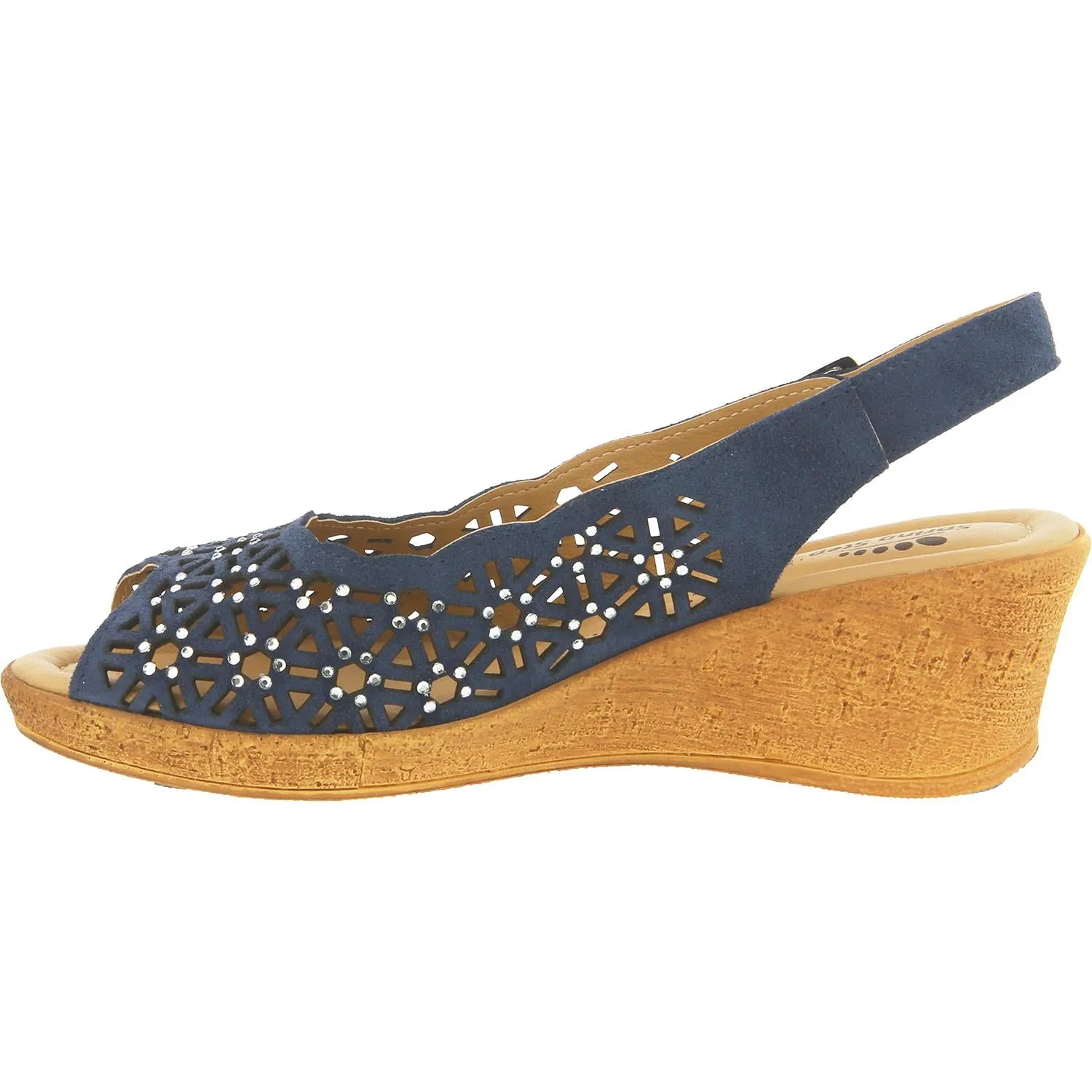 Women's Spring Step Saibara Navy Suede