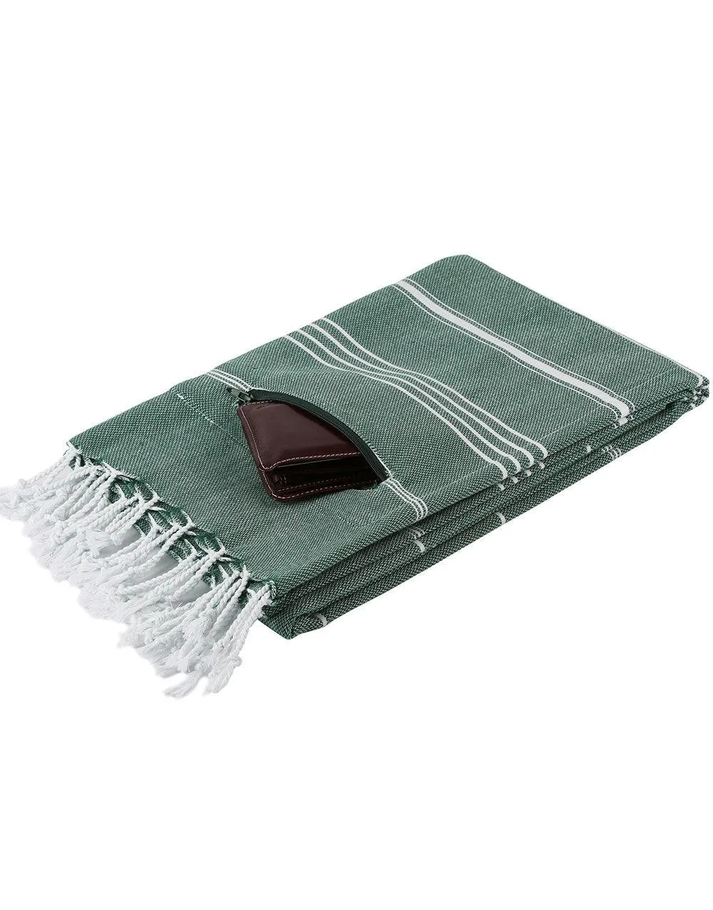 Zipper Turkish Beach Towel