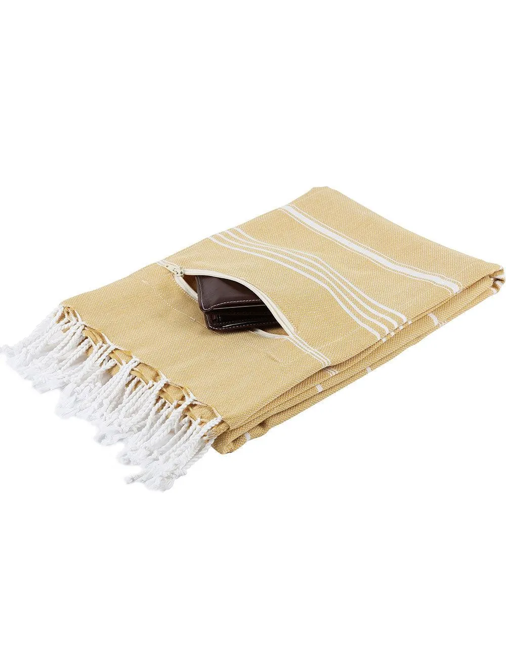 Zipper Turkish Beach Towel