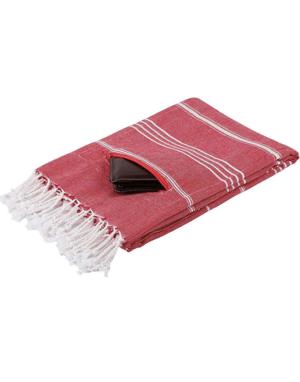 Zipper Turkish Beach Towel