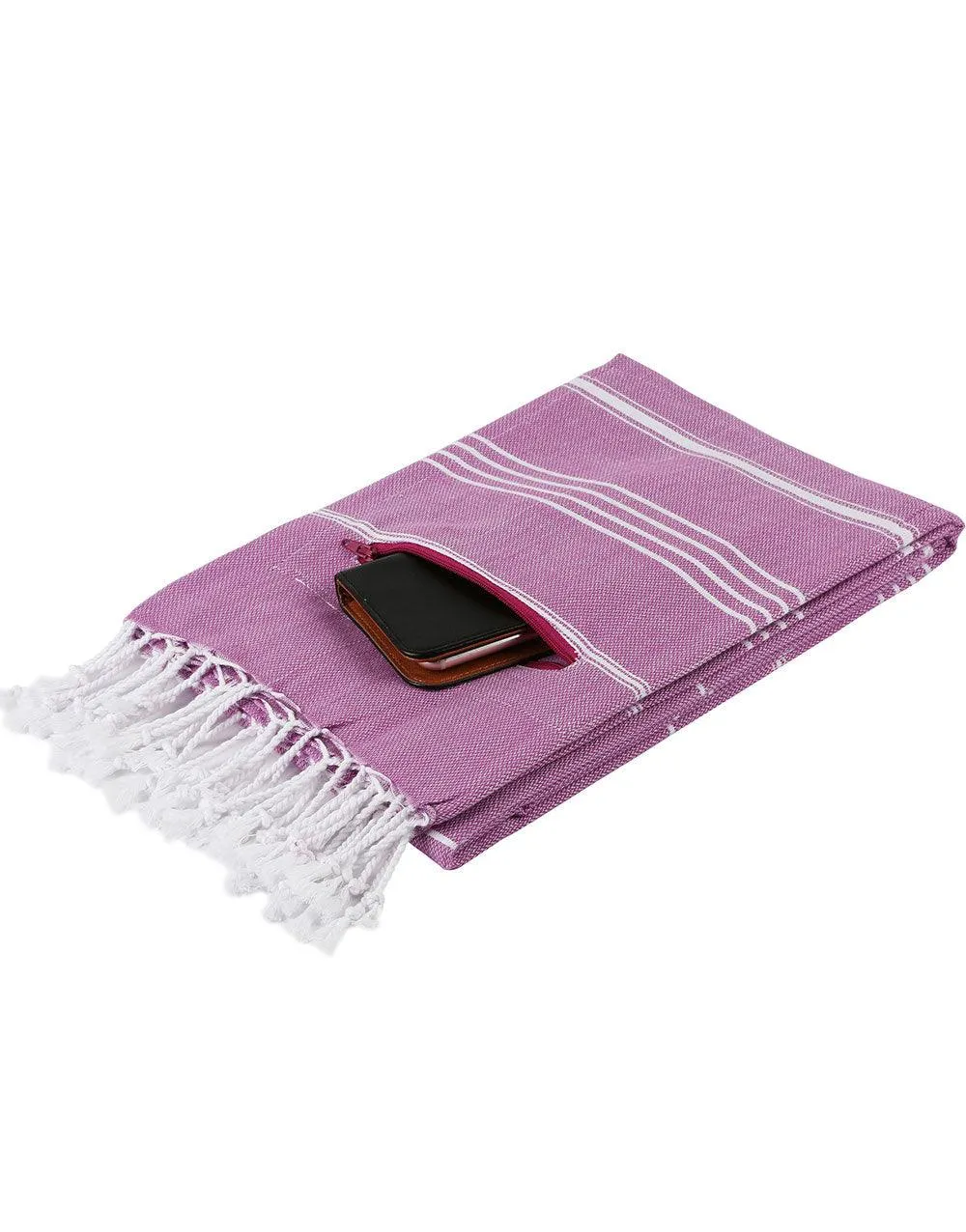 Zipper Turkish Beach Towel