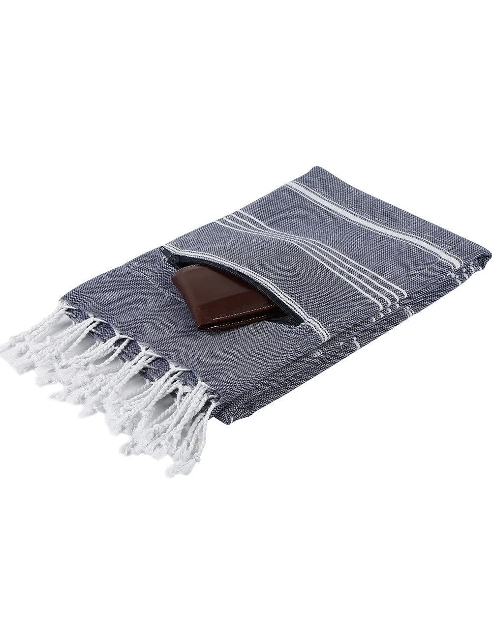 Zipper Turkish Beach Towel